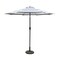 Living Accents 9 ft. Tiltable Navy White Stripe Market Umbrella UMA908G31OBD803 - alternate 2